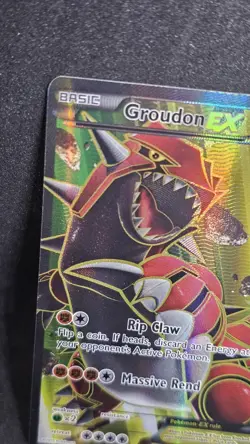 Pokemon Groudon EX Full Art Holo Ultra Rare TCG Card XY Primal Clash 150/160 LP - Image 2