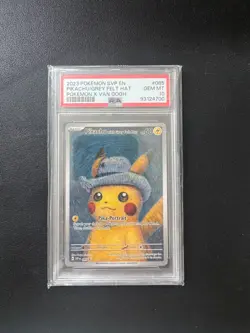 Pikachu with Gray Felt Hat SVP 085 Van Gogh Promo 2023 PSA 10 Gem Mint Card - Image 1