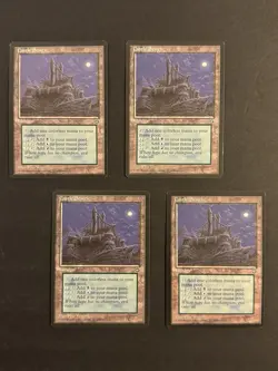 *** Castle Sengir x4 *** NM+ NEVER PLAYED Homelands MtG Magic FAST SHIPPING - Image 1