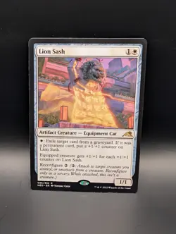 MTG - Lion Sash - Artifact Creature (Equipment Cat) - NEO #26 - Rare - Image 1