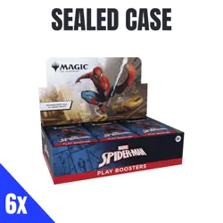 Magic: The Gathering Spiderman Play Booster Box Case Sealed (6 Booster Boxes) - Image 1