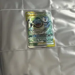 Pokemon TCG Blastoise & Piplup GX TAG TEAM Ultra Rare Full Art 215/236 Holo - Image 2