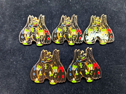 Zygarde Complete Form Official Pokemon Collection Pin 2016 Lot of 5 Metal Pins - Image 1