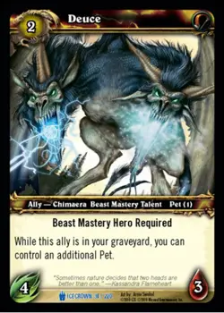 Moderate Play WoW TCG Deuce Icecrown World of Warcraft - Image 1