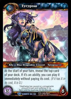 NM-Mint WoW TCG Tyrygosa War of the Elements World of Warcraft - Image 1