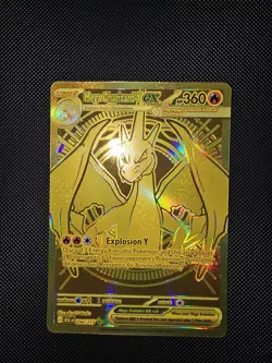 Mega Charizard Y EX No. 294/217 Ascended Heroes Pokemon Card Gold - Image 1