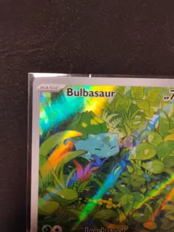 Pokemon TCG Bulbasaur Illustration Rare Card 166/165 SV Scarlet & Violet 151 - Image 2