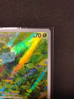 Pokemon TCG Bulbasaur Illustration Rare Card 166/165 SV Scarlet & Violet 151 - Image 3