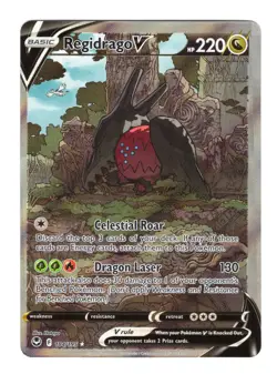 Regidrago V 184/195 Silver Tempest Rare Ultra Pokemon Cards NM - Image 1