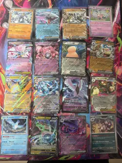 Pokemon 16 Card Lot nm V Max Mega Amazing Ex HOLO Rare Hits Only A35 English - Image 1