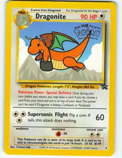 Dragonite - #5 WOTC Black Star Promo - Pokemon TCG - 1999 - Image 1
