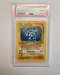 1999 Pokemon Game Machamp - First Edition Base Set 008/102 - PSA 8 - Image 1