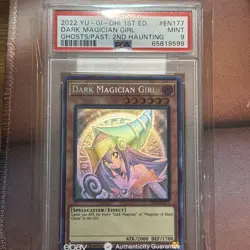 2022 Yu-Gi-Oh! GFP2 1st Edition Ghost Dark Magician Girl #GFP2-EN177 PSA 9 MINT - Image 1