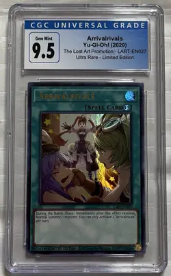 CGC Gem Mint 9.5 2020 YU-GI-OH Ultra Rare Limited Alt Arrivalrivals LART-EN027 - Image 1
