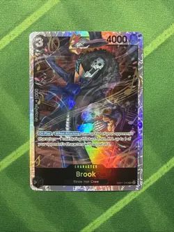 Brook EB01-046 SR ONE PIECE Tcg Card Game NM Black Reprint - Image 1