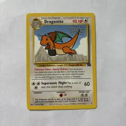 Dragonite black star promo 5 WB movie LP pokemon card - Image 1