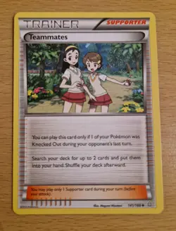 Pokemon TCG Primal Clash Teammates Trainer Card (141/160) - Image 3