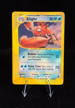 Kingler 15/165 e-Reader Reverse Holo Rare | Expedition Pokemon TCG | LP - Image 4