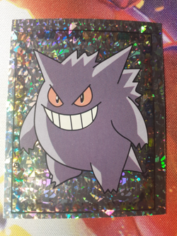 1999 Merlin Pokemon Stickers #S15 Gengar Prism LP-NM - Image 1