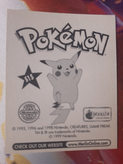1999 Merlin Pokemon Stickers #S15 Gengar Prism LP-NM - Image 2