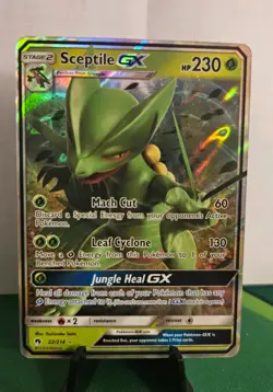 Sceptile GX 22/214 Sm-Lost Thunder Holo Pokemon Card LP - Image 1