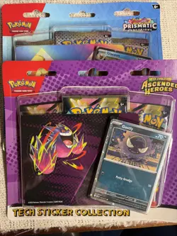 Pokemon : Ascended Heroes & Prismatic Tech Sticker Collection -3 Pack - - Image 1