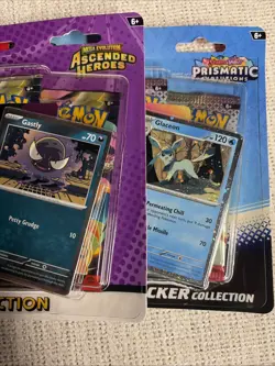 Pokemon : Ascended Heroes & Prismatic Tech Sticker Collection -3 Pack - - Image 2