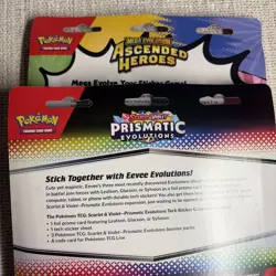 Pokemon : Ascended Heroes & Prismatic Tech Sticker Collection -3 Pack - - Image 3