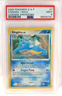 Pokemon Kingdra 7/146 Legends Awakened Holo PSA 9 Lv.52 Eng Diamond e Perl D e P - Image 1
