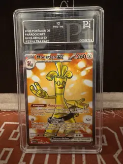 2023 Pokemon DE Paradox Rift Gholdengo ex#231– Ultra Rare–Pi Grading 10 Prestine - Image 1