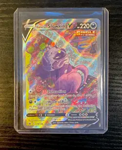 Pokemon Galarian Slowking v Alternate Full Art Card 179/198 Chilling Reign - NM - Image 1