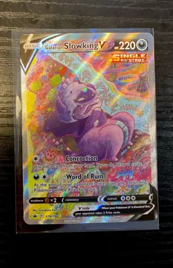 Pokemon Galarian Slowking v Alternate Full Art Card 179/198 Chilling Reign - NM - Image 2