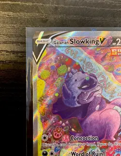 Pokemon Galarian Slowking v Alternate Full Art Card 179/198 Chilling Reign - NM - Image 3