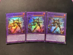 3x Masked HERO Atomic 1st Edition Super Rare MZMU-EN016 Yu-Gi-Oh! - Image 1