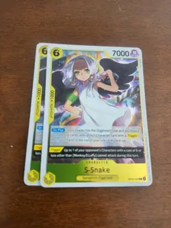2x S Snake S-Snake EB03-059 R Rare Holo NM One Piece Canadian Seller! - Image 1