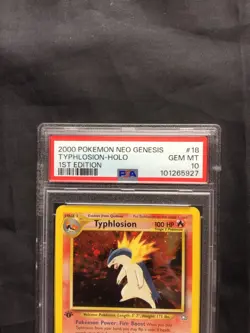 Pokemon Cards: Neo Genesis 1st Edition Rare Holo: Typhlosion 18/111 PSA 10 - Image 3