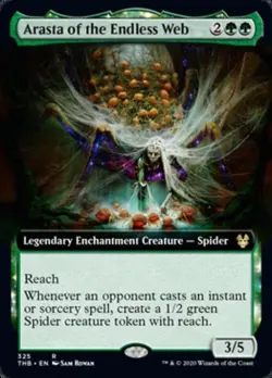 Arasta of the Endless Web (Extended Art) - Medium Play MTG Theros Beyond Death - Image 1