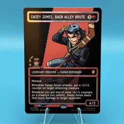 MTG Casey Jones Back Alley Brute Borderless Surge Foil TMNT Mythic Rare - Image 1