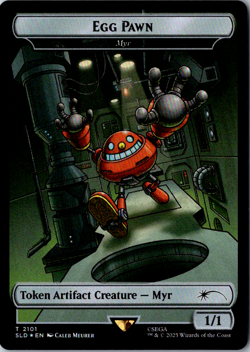 Egg Pawn - Myr Token (Rainbow Foil) T Secret Lair Drop Series NM - Image 1