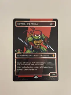 Raphael, the Muscle (0091) 8Bit Showcase Surge Foil Magic The Gathering TMNT - Image 1