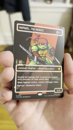 Raphael, the Muscle (0091) 8Bit Showcase Surge Foil Magic The Gathering TMNT - Image 2