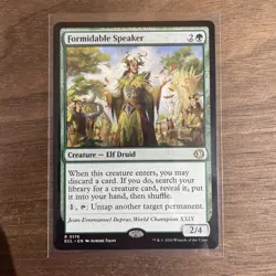 FORMITABLE SPEAKER, MTG CARD, LORWYN ECLIPSE, NM, GREEN, ELF/DRUID, CREATURE 2/4 - Image 1