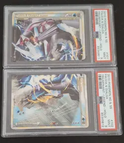 2010 POKEMON TRIUMPHANT PALKIA & DIALGA LEGEND Sequential #101 #102 PSA 9 - Image 1