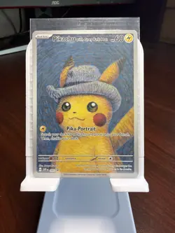 Pokemon Pikachu with Grey Felt Hat Promo Card 085 SVP Van Gogh Museum English - Image 1