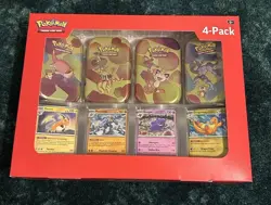 Pokemon TCG Scarlet Violet 151 Mini Tin 4 tin Sam’s Club Factory Sealed 8 packs - Image 1