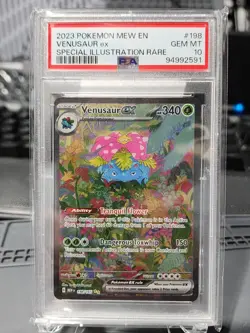 PSA 10 GEM MINT Venusaur Special Illustration Rare 198/165 Pokemon 151 Holo 2023 - Image 1