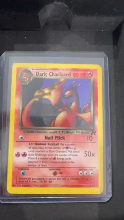 Pokemon Vintage Non-Holo Rare Dark Charizard 21/82 Team Rocket WotC 2000 - Image 1