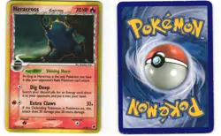 Heracross Reverse Holo Pokemon TCG Dragon Frontiers 3/101 HP CREASE - Image 3