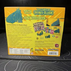 Pokemon Elite Trainer Box ETB Sword & Shield Rebel Clash Sealed New - Image 2