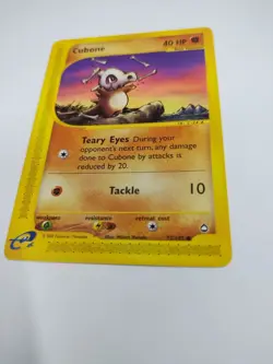 MINT Cubone - Aquapolis 72/147 2002 - E Reader - Pokemon TCG - WOTC - - Image 1